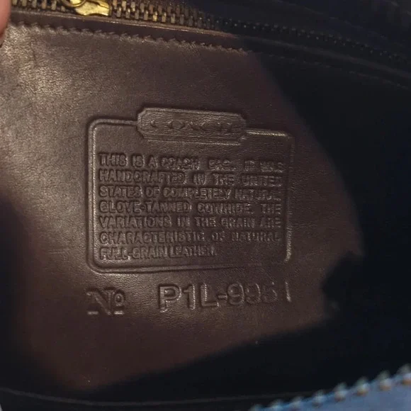 Vintage Coach leather 90's Patricia Legacy brown saddle Bag - Picture 7 of 13